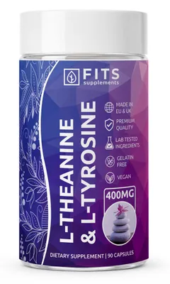 Produktbild von L-Theanin und L-Tyrosin, 90 Kapseln
