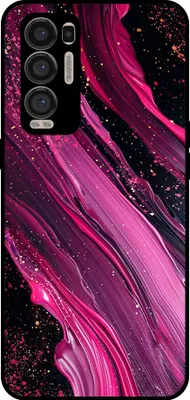 Produktbild von Smartphonica Telefon Fall geeignet für Oppo Find X3 Neo mit Marmor-Druck - TPU zurück Abdeckung Fall Marmor-Design - lila rosa