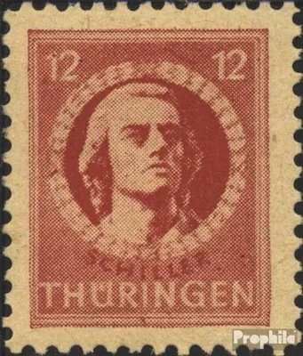 Produktbild von Briefmarken Sowjetische Zone (All.Bes.) 1945 Mi 97A X b t  postfrisch Thüringen