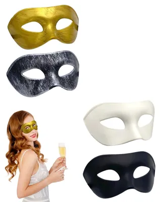 Maskenball-Masken für Herren, 4 Stück, venezianisch, Halloween