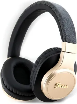 Produktbild von Guess 4G Script Metal Logo - bezdrátová sluchátka do uší s Bluetooth V5.3 (černá)