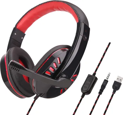Produktbild von SY755MV Luminous Game Kopfhörer Over-Ear-Gaming-Headset mit Mikrofon PC Gamer 3,5-mm-Kopfhörer Geräuschunterdrückung Kompatibel