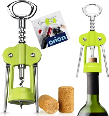 Produktbild von Orion Korkenzieher Weinöffner Kapselheber Flaschenöffner für Weinflaschen GRÜN