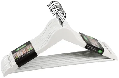 Productafbeelding van KESPER vormvaste kledinghangers, set van 8, wit, 47147