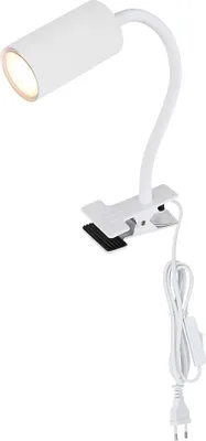 Produktbild von Klemmleuchte, weiß, flexibler Arm, H 41,5 cm