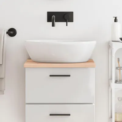 Immagine prodotto di Piano lavabo vidaXL 40x40x2 cm in legno massello non trattato