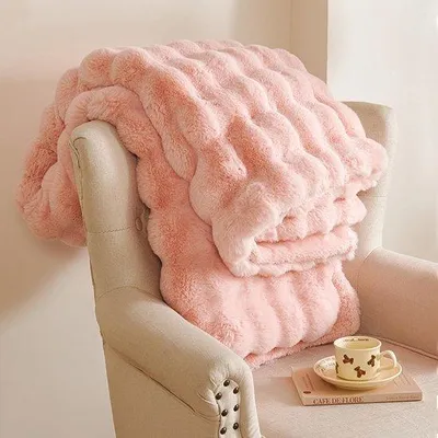 Produktbild von Ibenzoa® Plüschdecke – weiche, warme Decke 160 x 200 cm, 100% Polyester, leicht & pflegeleicht, ideal für Sofa und Bett, verschiedene Farben