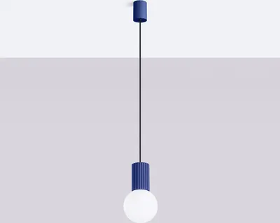 Immagine prodotto di Lampada a sospensione HALO 1 ultramarine 1xG9 8W alluminio/vetro 120x12x12cm Sollux Lighting