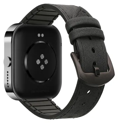 Image de kwmobile Bracelet de remplacement en similicuir compatible avec CMF by Nothing Watch Pro (D395) Bracelet - Bracelet sport en similicuir et silicone avec fermoir montre