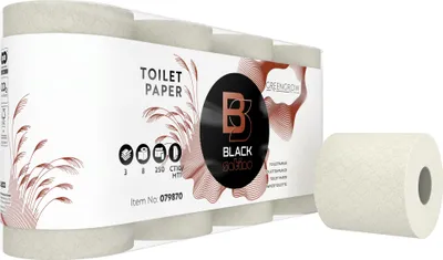 Produktbild von BlackSatino Toilettenpapier GreenGrow 079870 3lg 250Bl 8St