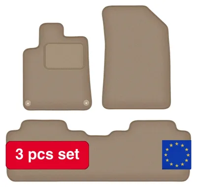 Immagine prodotto di Tappetini per auto, bordatura compatibili con Citroën C5 I (2001-2008), beige