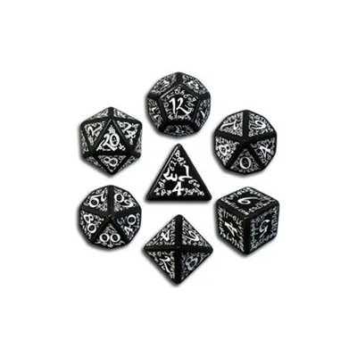 Image de Dés elfiques noir/blanc (7)