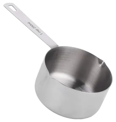 Image de Mesure en acier inoxydable de 250 ml, avec poignée et bec verseur, pour la cuisine