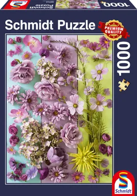 Image de Schmidt Spiele Puzzle Fleurs violettes, fleurs, puzzle adulte, 1000 pièces, 58944