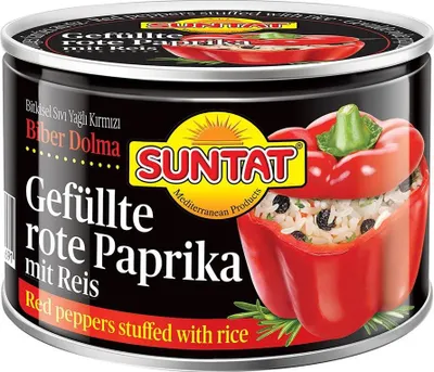 Produktbild von SUNTAT Gefüllte Rote Paprika mit Reis 400g