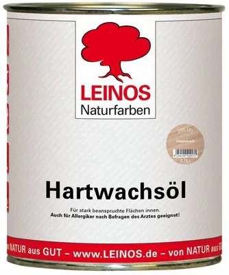 Produktbild von LEINOS Hartwachsöl Doppelweiß 0,75 l – Hartwachsöl innen, strapazierfähig