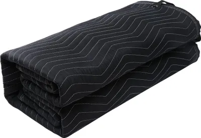 Immagine prodotto di Coperta fonoassorbente, 244 cm x 203 cm, extra large per studio Coperta insonorizzata con occhielli, blocca la luce per porte Coperta fonoassorbente per studio, nera