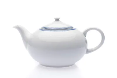 Obrázek produktu pro Thun 1794 Čajová konvice, český porcelán, 1,20 l, bílá krajka, modrý lem, Thun