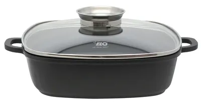 Produktbild von ELO Alucast Servierpfanne Aluguss antihaftbeschichtet Induktion Schwarz 28cm