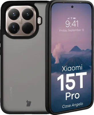 Produktbild von Handyhülle für Xiaomi 15T Pro, Bizon Case Angelo, Getönte mit schwarzem Rahmen