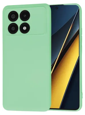 Zdjęcie produktu dla Etui Techsuit SoftFlex do Xiaomi Poco X6 Pro – miętowo-zielone