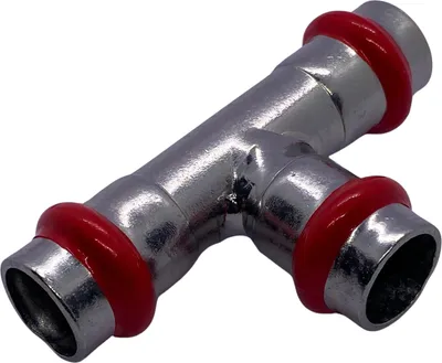 Produktbild von C-Stahl Pressfitting, T-Stück , V-Kontur, 28mm
