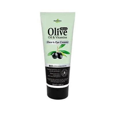 Image de Crème visage Herbolive pour hommes à l'huile d'olive, à la grenade et aux vitamines, 50 ml