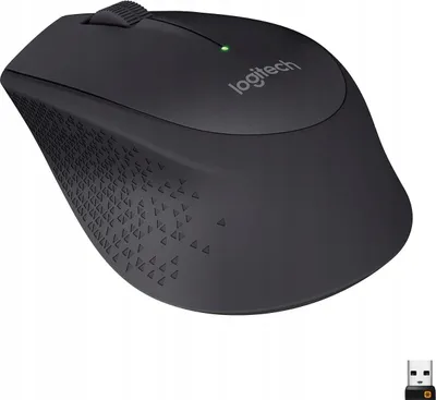 Produktbild von Logitech M330 SILENT PLUS, rechts, Mechanisch, RF Wireless, 1000 DPI, Schwarz