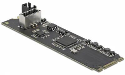 Obrázok produktu pre DeLOCK 63330, M.2, USB 3.2 Gen 2 (3.1 Gen 2), Čierna, Čína, 10 Gbit/s, 15 W