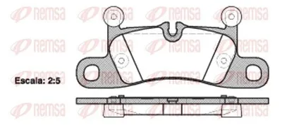 Produktbild von REMSA Bremsbeläge Satz Hinten Bremsklötze für VW Touareg (7P5, 7P6) 1379.10
