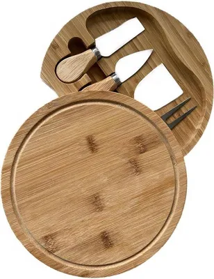 Image de Plateau à fromage avec couteau en bois