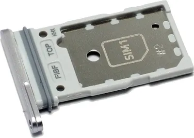 Produktbild von Simkartenhalter (Nano-SIM) für Samsung Galaxy Z Fold3 5G (SM-F926B), Original Ersatzteil, Silberfarben