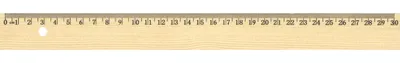 Productafbeelding van Liniaal Westcott 30cm hout met metaalinleg