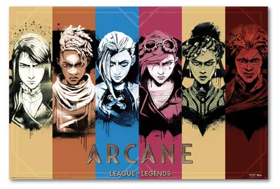 Obrázok produktu pre Koláž plagátov Arcane z hry League of Legends, 91,5 x 61 cm