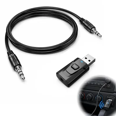 Obrázek produktu pro Bluetooth adaptér USB 5.0, 2-v-1: vysílač i přijímač