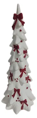 Produktbild von TrendLine Dekobaum 14,7 x 38,5 cm weiß-rot