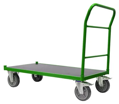 Produktbild von Plattformwagen 500 kg mit XL Ladefläche 119 x 59 cm und Feststellbremsen