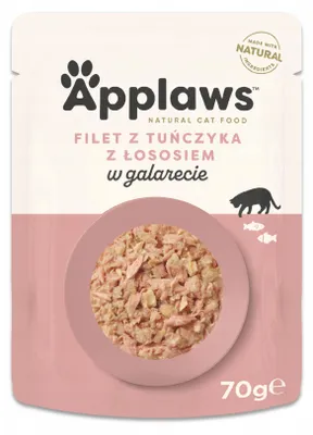 Zdjęcie produktu dla Applaws Cat Tuńczyk z Łososiem w galaretce - karma dla kota 70g