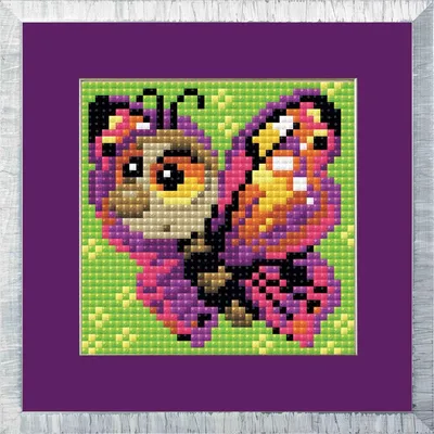 Produktbild von Auslaufmodell Riolis Diamanten Malerei "Schmetterling", 10x10cm