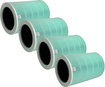 Produktbild von vhbw 4x H13 Filter kompatibel mit Xiaomi Mi Air Purifier Pro, Mi Air Purifier Max Luftreiniger - Ersatz-Filter mit integriertem Aktivkohle-Filter