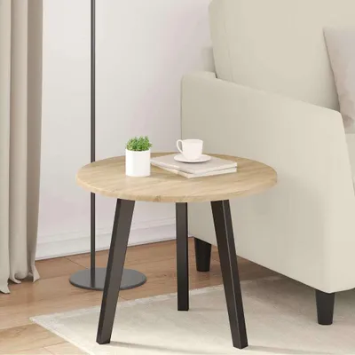 Obrázek produktu pro Maison Exclusive – Deska stolu, průměr 50 cm, výška 1,5 cm, kulatá, z dřevotřísky, Imitace Sonoma dub