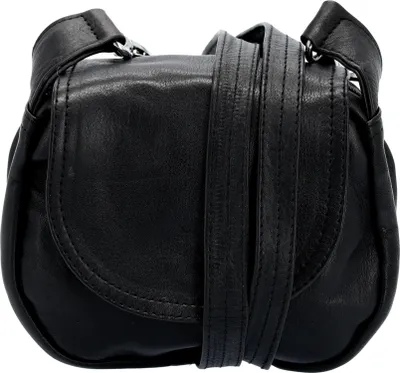 Image de Sac noir avec sangle en pour accessoires de coiffure et cosmétiques