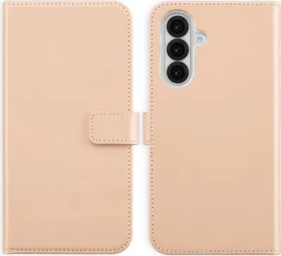 Image de Selencia Bibliothèque en cuir véritable pour le Samsung Galaxy A36 / A56 - Rose