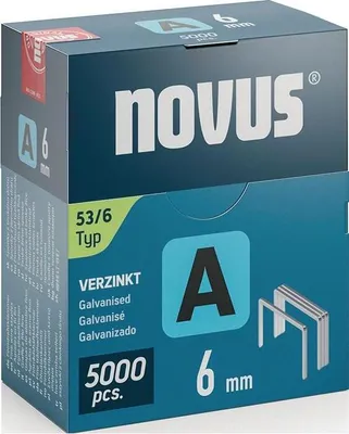 Imagen del producto de novus 042-0761 novus Tackerklammern Feindraht 53/6, 5.000 St.