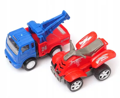 Produktbild von Dromader Quad + Schlepper Fahrzeugset mit Friktionsantrieb