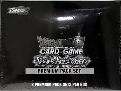 A black box of Dragon Ball Super Card Game booster packs.