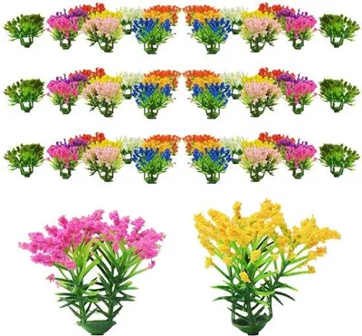 Obrázek produktu pro Kytice umělých květin – 50 kusů v 10 barvách – výška 3 cm