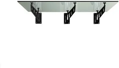 Produktbild von Glaszentrum Hagen 250x90 cm Glasvordach Klar RAL7016-S