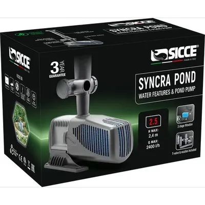 Immagine prodotto di SICCE Pompa per fontana 2.5 SyncraPond 2400 l/h