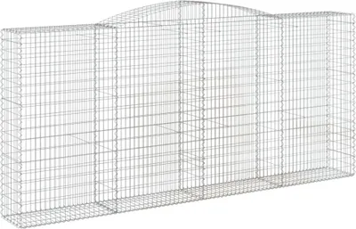 Obrázok produktu pre vidaXL Gabión s vysokým oblúkom 400x50x180/200 cm Pozinkované železo